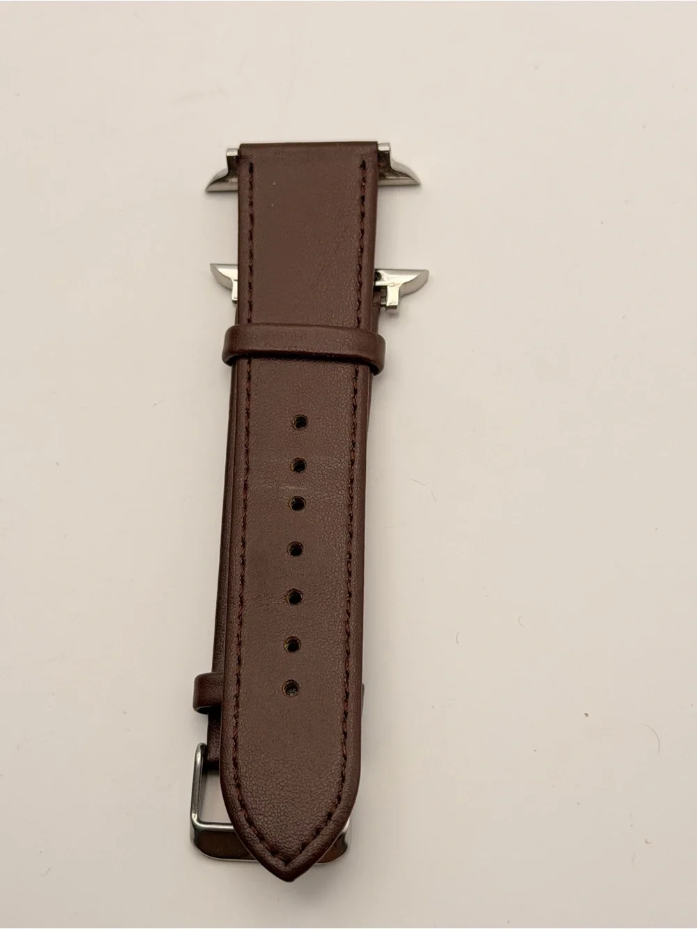Apple Watch Leather Band, 26mm, Brown, Excellent, Silver Endlink, 42/44/46mm